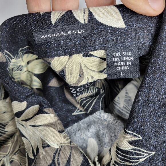 VTG Hawaiian Shirts Mens Sz Large Linen Blend Beach Hawaii Bowling Lot of 5 NWT - Picture 3 of 9